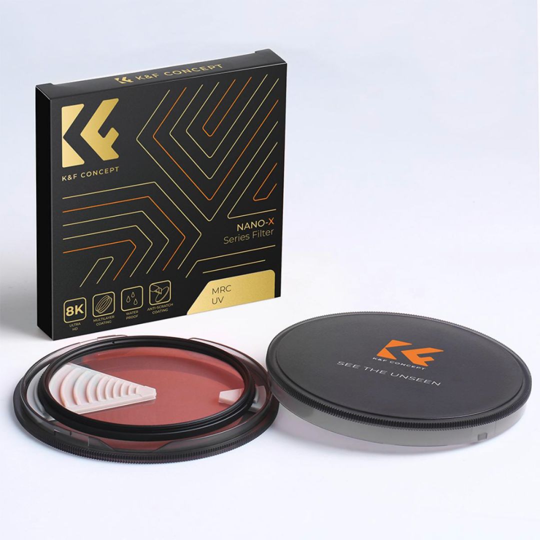 K&F Concept 52mm MCUV Filter Multi-Layer Coatings HD/Hydrophobic/Scratch Resistant/Ultra-Slim Nano-X Series KF01.984 - 5